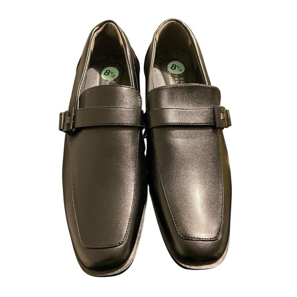 Perry Ellis Men’s Loafers‎ Size 8.5 Dress Shoes Black Slip On Comfort Foam - Picture 2 of 9